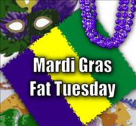 Fat Tuesday Mardi Gras Food - Pancakes, King Cakes, and Doughnuts