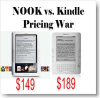 Barnes and Noble Nook lowers Price and prompts Amazon Kindle eBook Reader new Discounted Pricing